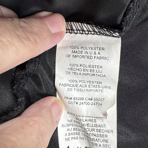 Vtg Bebe Black Satin Slip Dress XL Midi Cowl 90s Y2K Whimsygoth Sexy Feminine - Picture 8 of 11